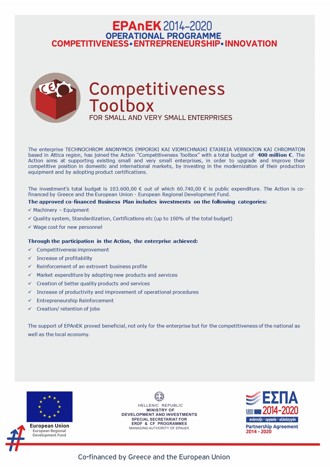 ΕΣΠΑ Competitiveness Toolbox
